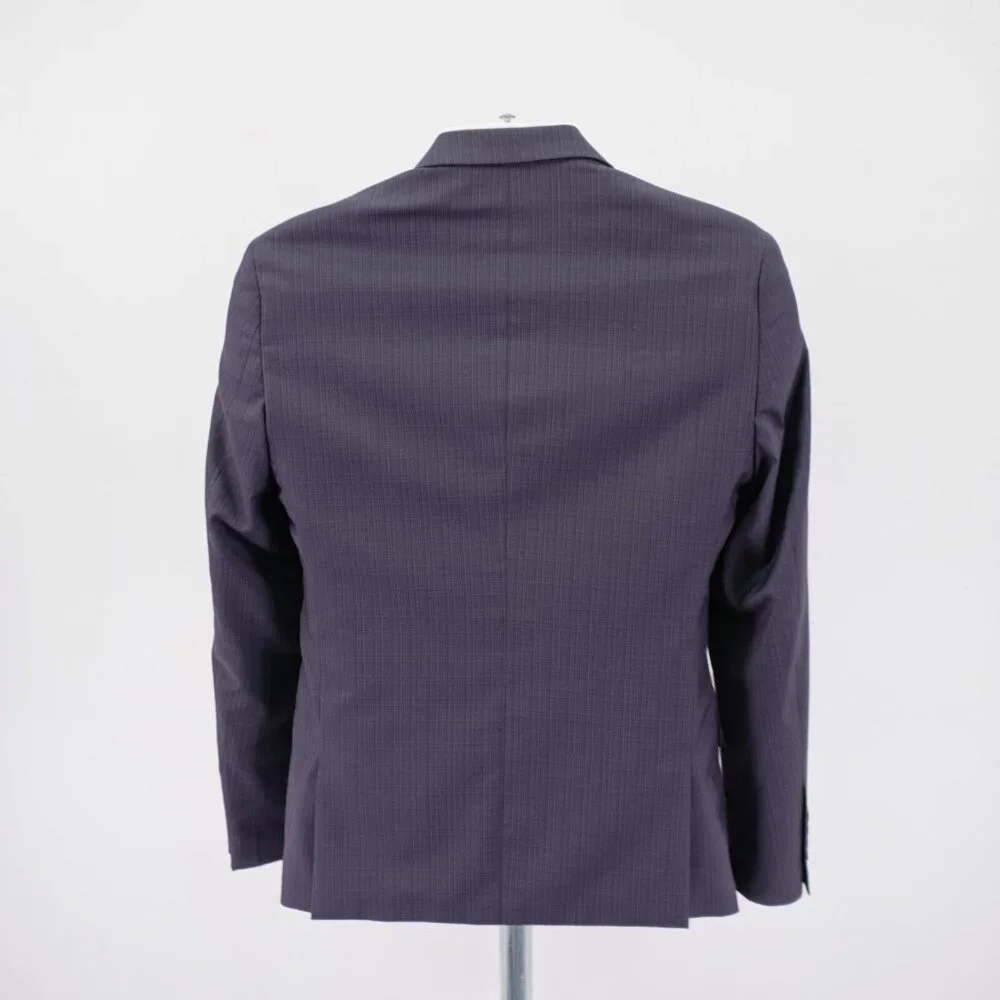 Lineage Polyester Rayon Spandex Striped 2 Button Blazer 36S‎